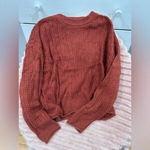 Cozy Knit Sweater in Rust